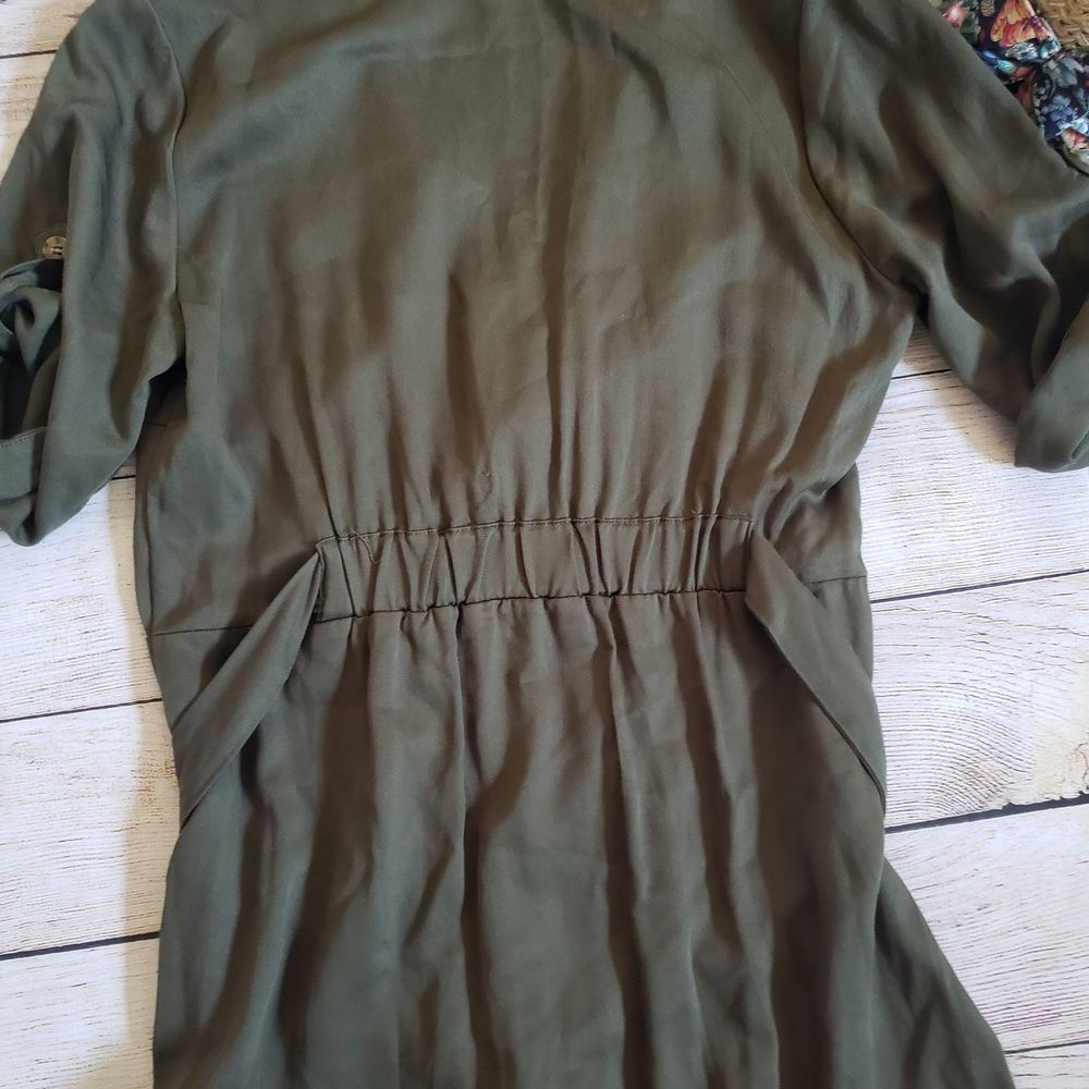 REBELLION terracotta button down midi dress M - Picture 12 of 12